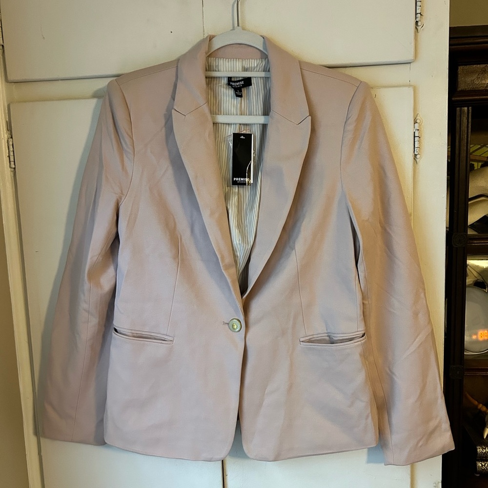 Premise Studio Baby Soft Pale Pink blazer Size Large (L) Business Coat